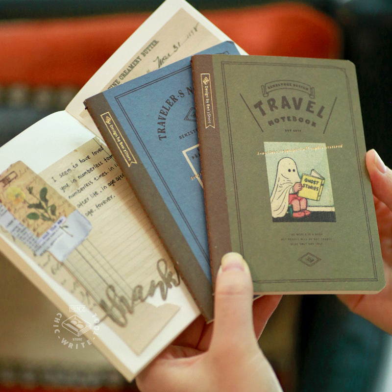 Wholesale 10PCS Nostalgic Travel Notebook Blank Inner Pages Replacement Core